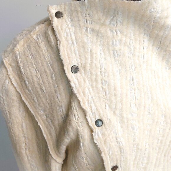 Hunt & Gather Snap Front Asymmetrical Cardigan Sweater - Size S/M - Picture 2 of 8